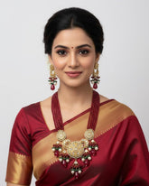 Designer Statement Look Meenakari Jewellery Necklace Set By Gehna Shop Meenakari Necklace Sets
